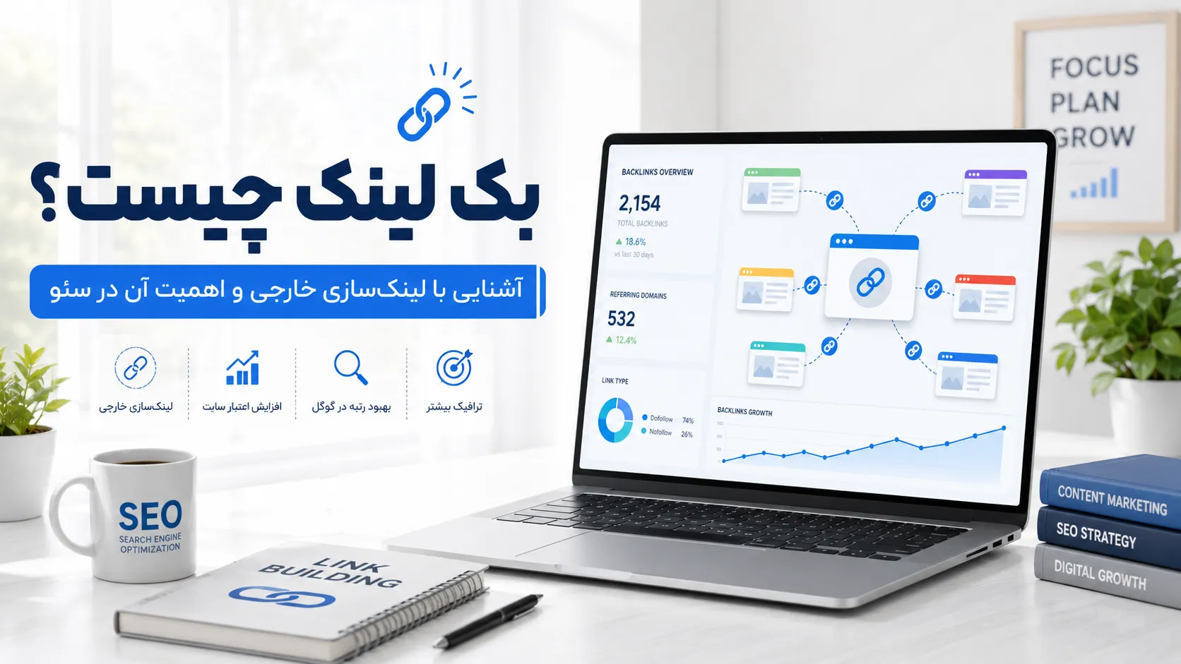 بک لینک چیست؟ بررسی اهمیت، انواع و روش‌های ساخت بک لینک در سئو